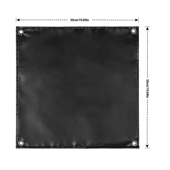 Tapis de camping ignifuge Soomloom – Tapis de cuisson double face en silicone, feuille ignifuge avec