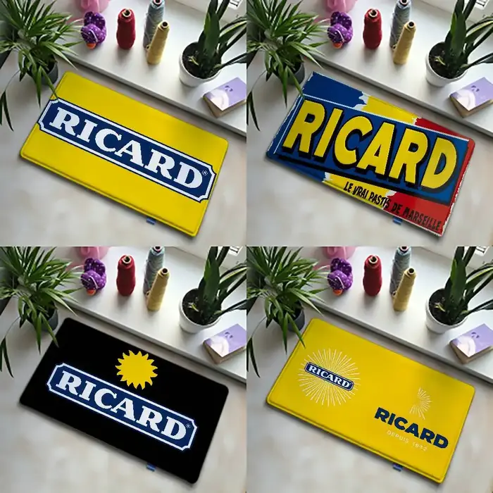 Tapis durable R-RICARD pour tapis de sol, style doux, pour chambre à coucher, salle de bain, tapis antidérapant pour la maison.