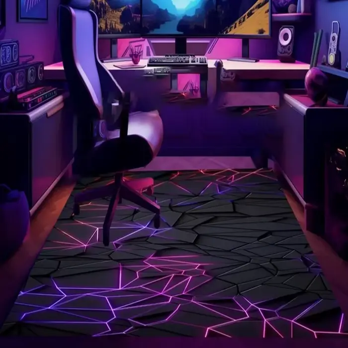 Tapis de jeu Stone, Tapis E-Sport, Tapis Gamer, Tapis Gaming, Tapis de jeu, Tapis géométrique, Tapis