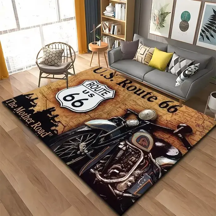 Tapis à motif de Route historique 66