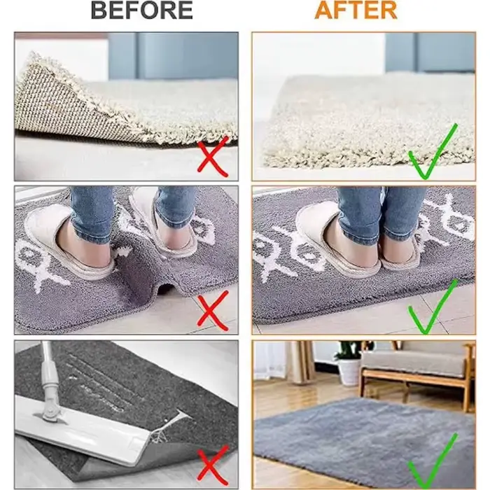 Autocollant antidérapant pour tapis