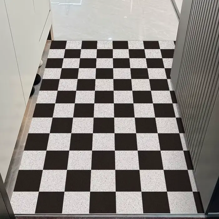 Le tapis de porte d'entrée peut être nettoyé