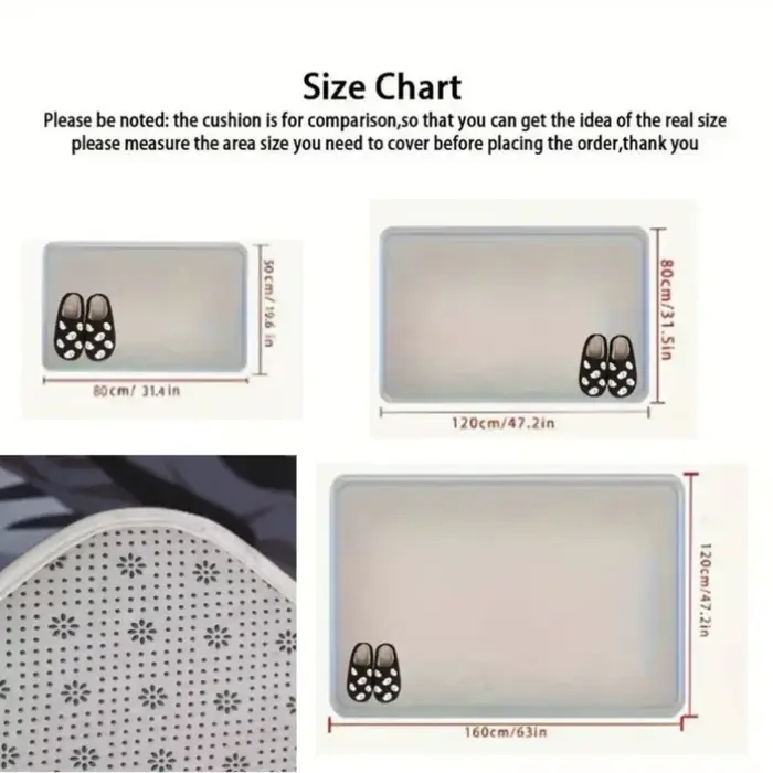 Tapis de sol 2D à motif de feuilles vertes