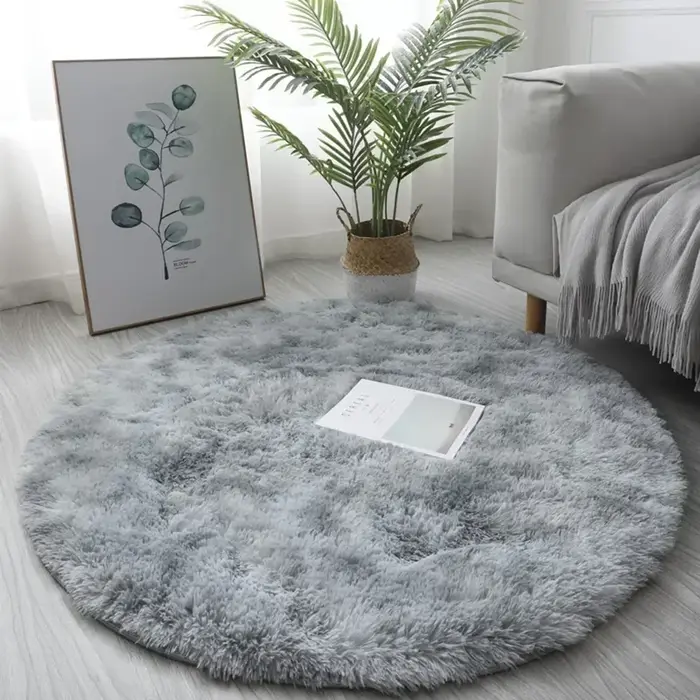 Tapis rond Shaggy Lea pour filles