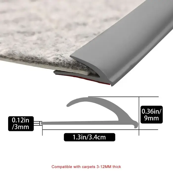 Bande de garniture de bord de tapis en PVC de haute qualité