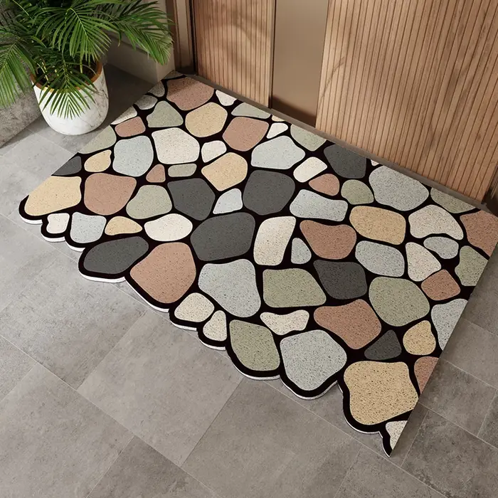 Tapis de sol de porte d'entrée, tapis de pied pour grattage et dépoussiérage de porte extérieure, ce