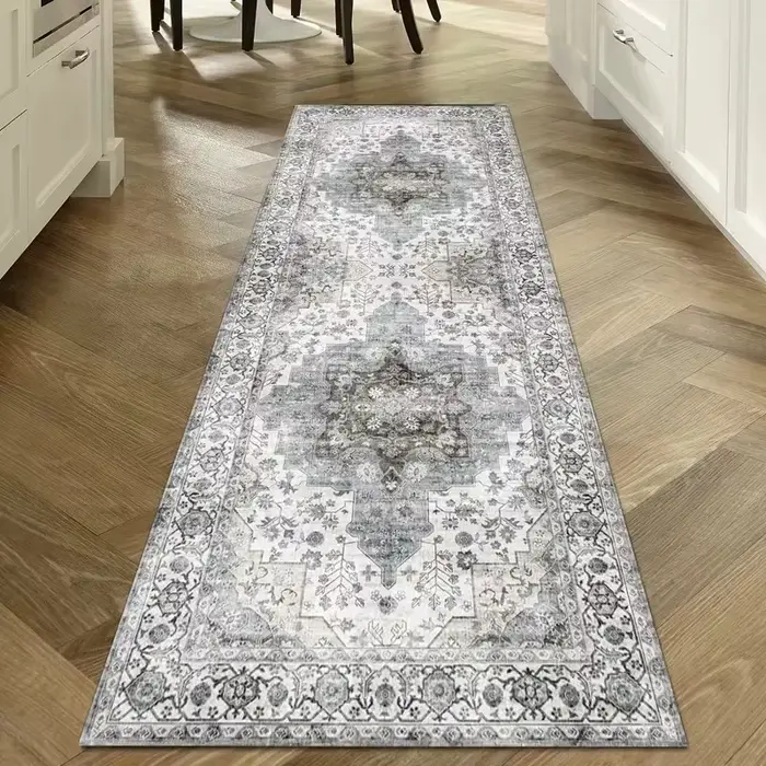 Tapis ethnique vintage VIKAMA - Antidérapant et durable