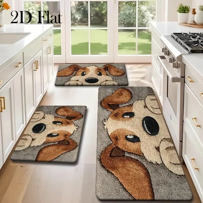 Ensemble de tapis de cuisine en flanelle - un article de décoration intérieure très vendu