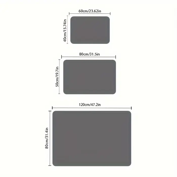 2D Plat - 1 pièce 1. Tapis de porte à motif pierre