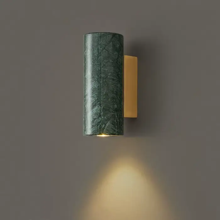 Applique murale nordique de luxe en marbre vert