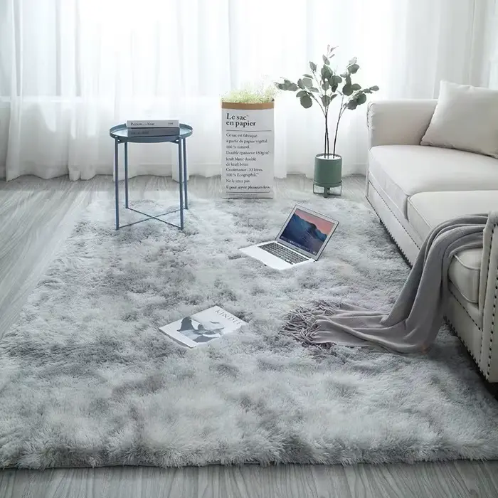 Grands tapis moelleux pour salon moderne, tapis en peluche pour chambre d'enfant, tapis en fourrure 