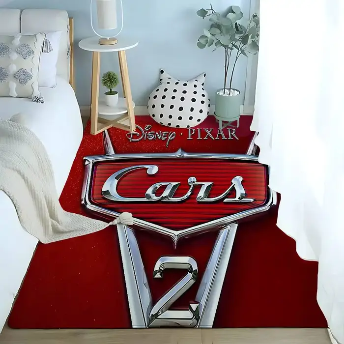 Tapis de salle de bain antidérapant en forme de voiture de dessin animé, tapis de porte, tapis de décoration pour la maison, tapis de porte d'entrée, tapis de porte résistant aux rayures
