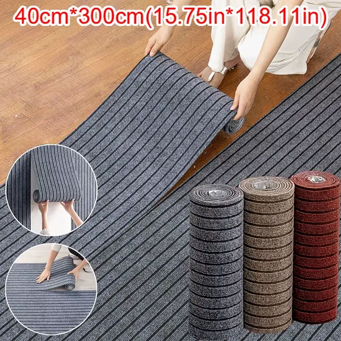 Tapis de cuisine rayé uni DIY 40 cm × 3 m