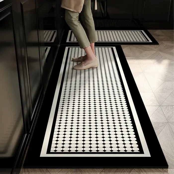 VIKAMA Lot de 2 tapis de cuisine antidérapants