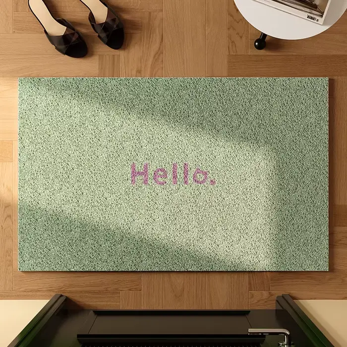 Paillasson de bienvenue minimaliste « Hello »
