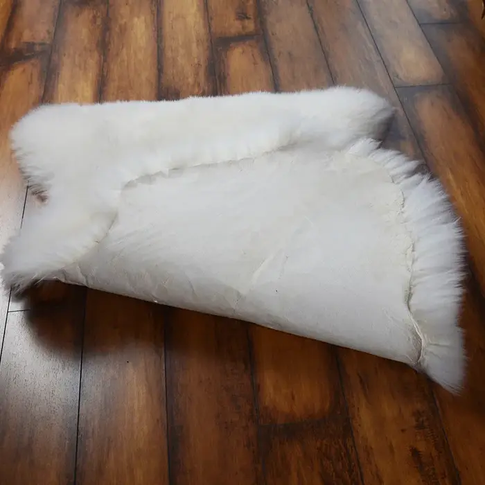 MS.Softex-Tapis long en peau de mouton australien
