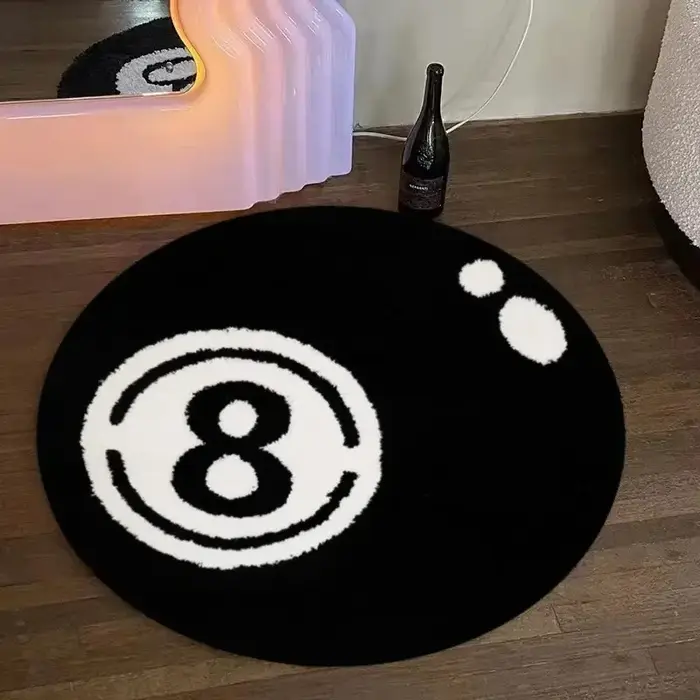 VIKAMA Creative No. Tapis de billard noir et blanc contrastant