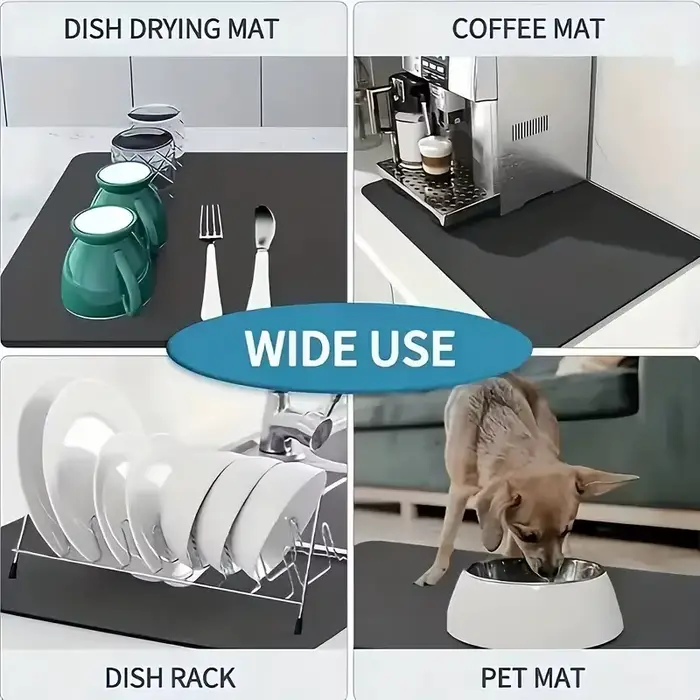 Tapis de vidange de cuisine à motif de ligne géométrique Beige clair