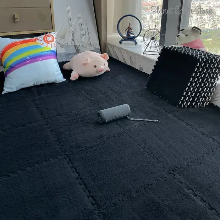 Tapis de jeu en peluche douce pour enfants