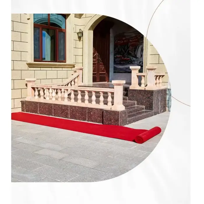 Tapis rouge épais pour allée de mariage