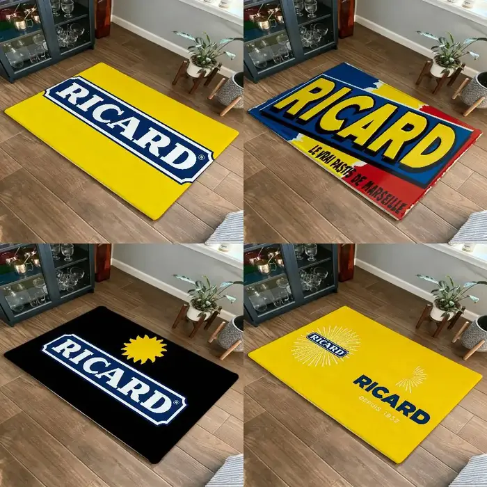 Tapis durable R-RICARD pour tapis de sol, style doux, pour chambre à coucher, salle de bain, tapis antidérapant pour la maison.