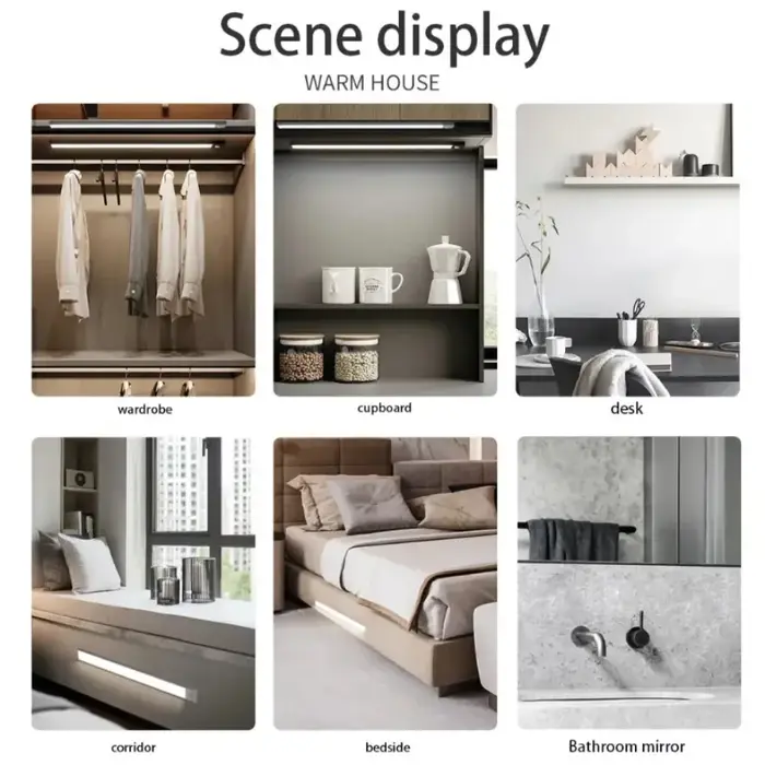 Veilleuse lampe à LED sous armoire lumières capteur de mouvement