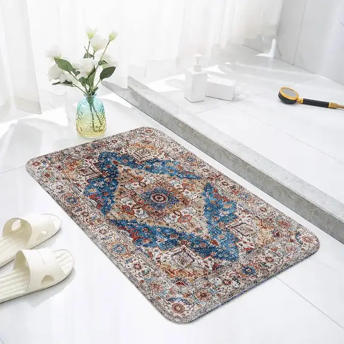Tapis persan antidérapant pour la maison, tapis de sol pour salon, décoration de zone de détente, pa