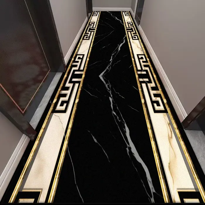 Tapis de couloir Long doré