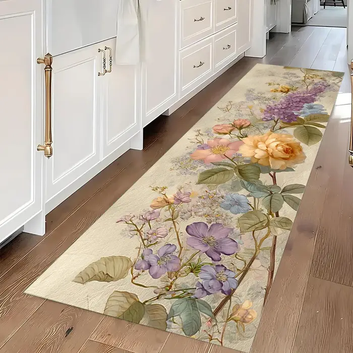 Tapis de sol à motif Floral