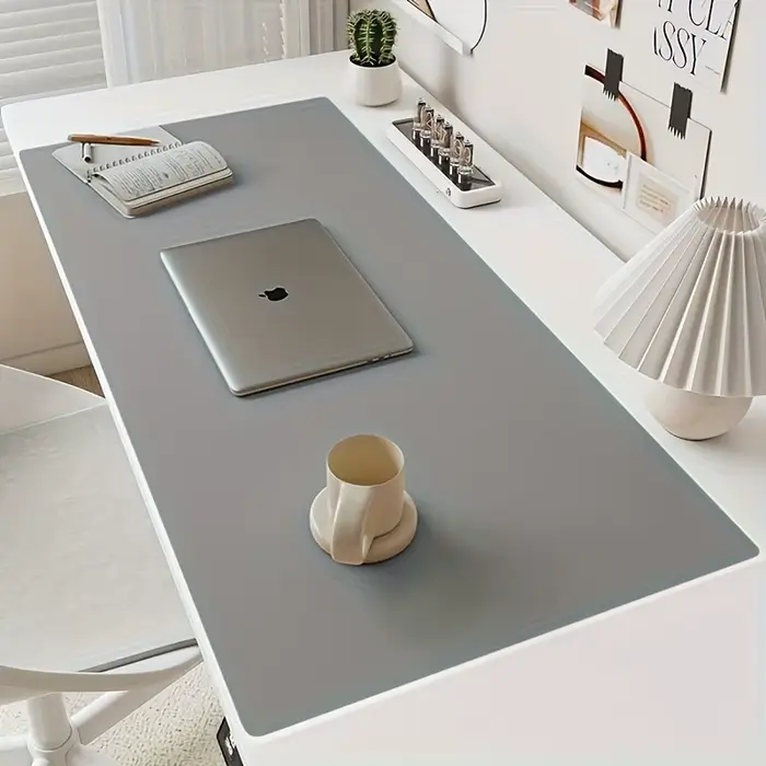 Tapis de table imperméable en simili cuir, grande taille, antidérapant, couleur unie, tapis de souri