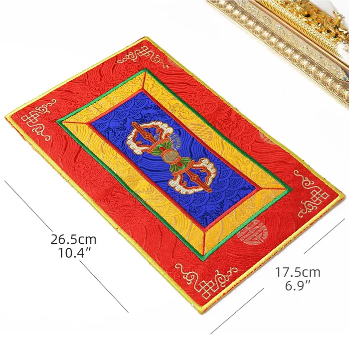 Tapis de Table décoration de la maison broderie bouddhiste tibétain Tangka tissé isolation thermique antidérapant