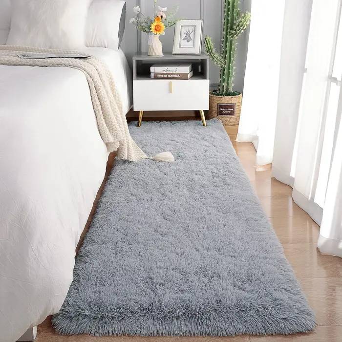 VIKAMA – tapis de chevet Simple de couleur unie