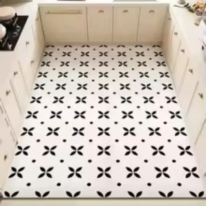 Tapis de sol pour cuisine, antidérapant, résistant à l'huile, facile à nettoyer, imperméable, grande taille