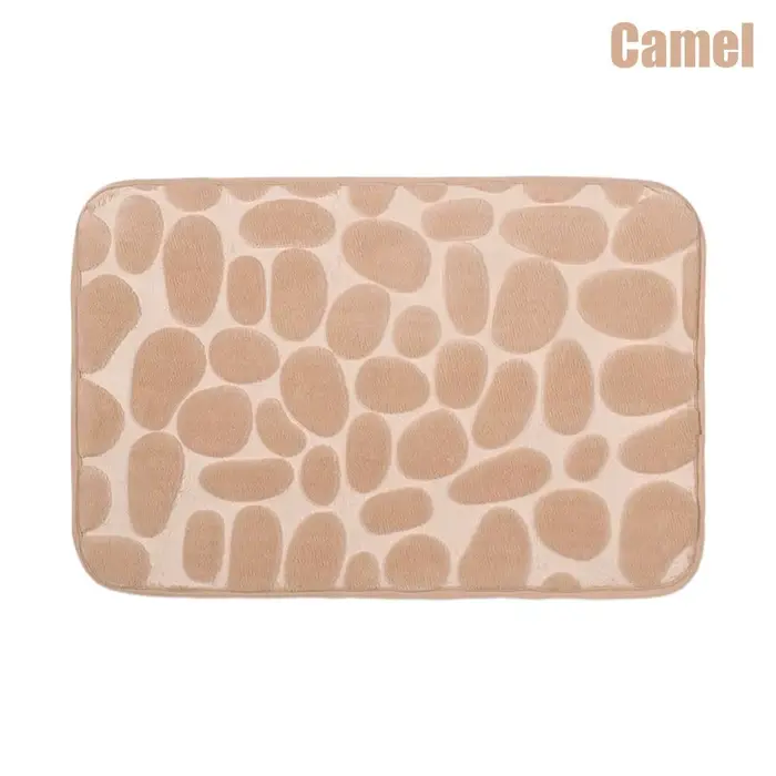 Tapis de bain antidérapant, 40x60cm, galets souples, pour salon, paillasson de salle de bain