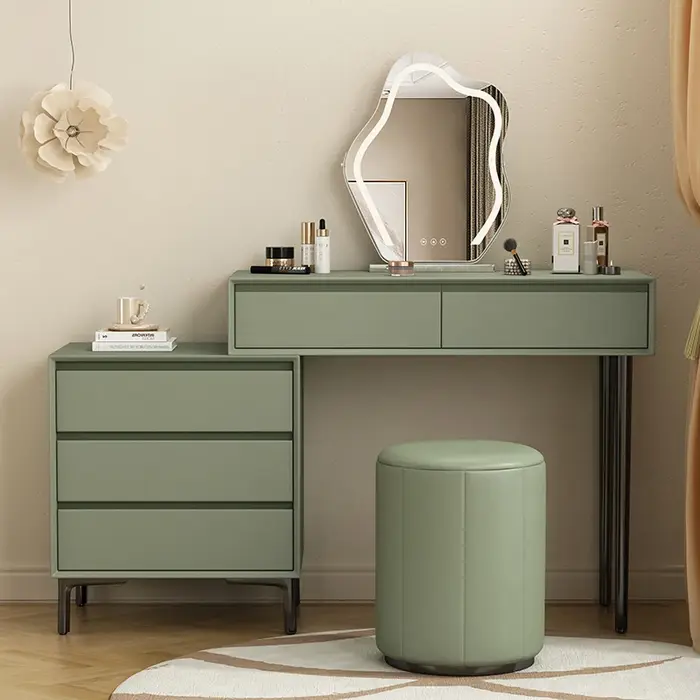 Coiffeuse verte moderne