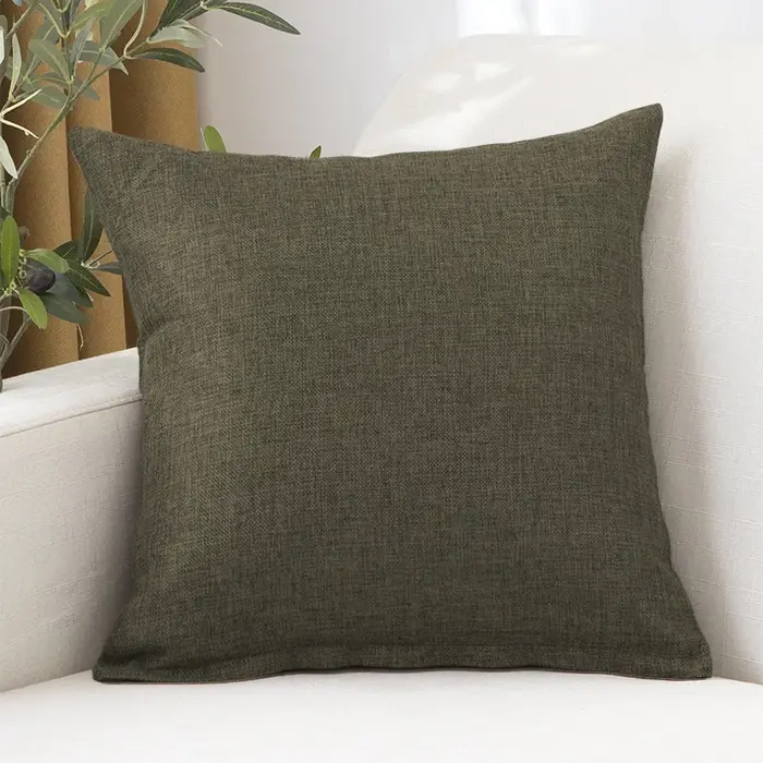 Coussin canapé coussin couleur salon moderne simple housse de coussin (sans noyau)