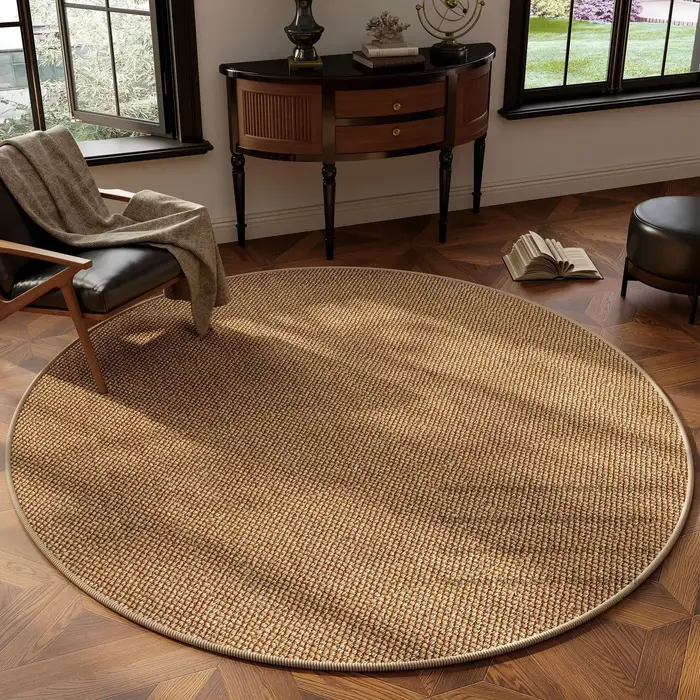 Tapis pour salon, tapis rond moderne pour chambre à coucher