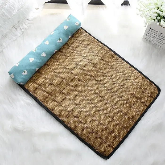 Tapis rafraîchissant naturel pour chat, coussin auto-refroidissant pour animaux de compagnie, tapis 
