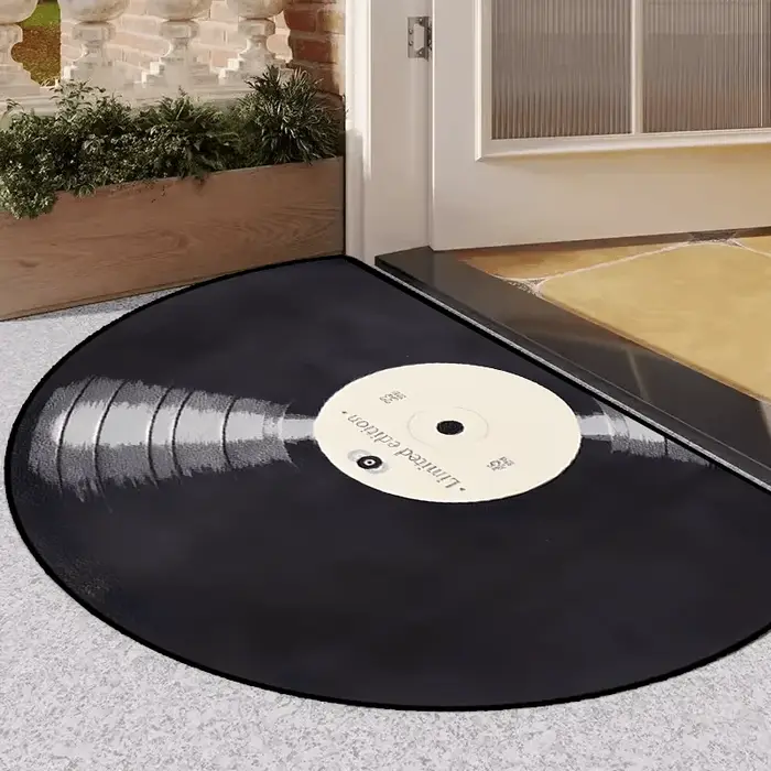 Tapis en forme de disque vinyle demi-cercle VIKAMA