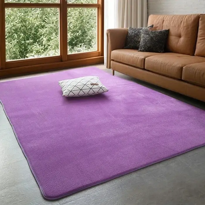 VIKAMA – tapis moderne et Simple en velours corail, tapis doux pour salon et chambre à coucher, tapi