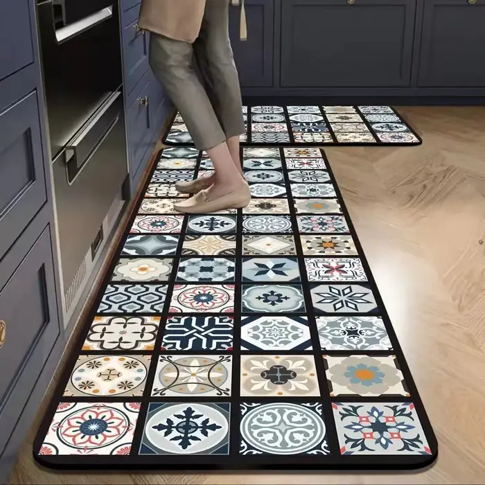 Tapis à motifs mosaïques de style américain