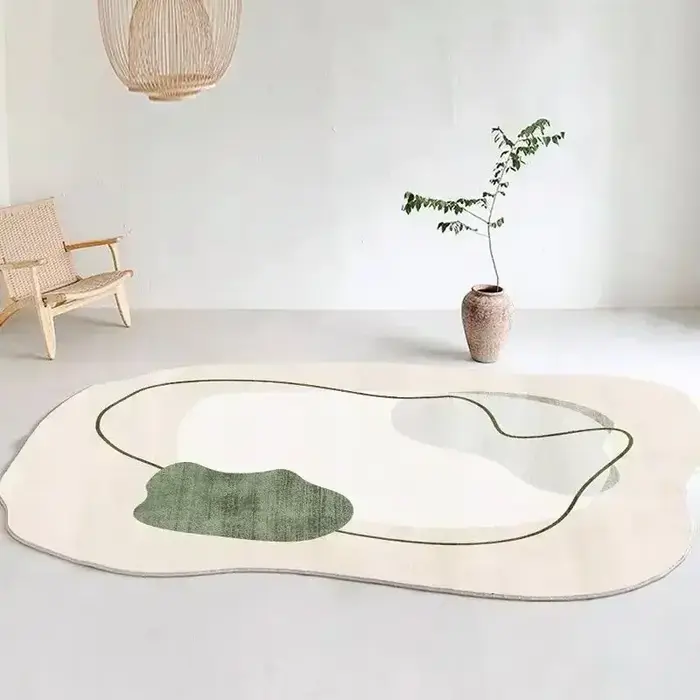 Tapis en peluche moelleux doux pour salon