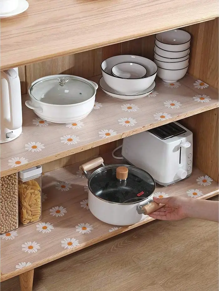Tapis d'armoire EVA, doublures de tiroir réutilisables