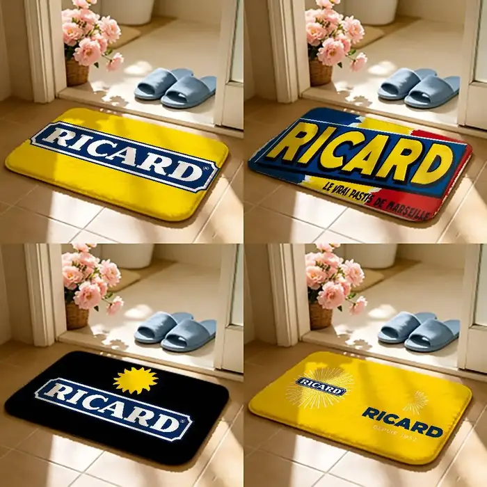 Tapis durable R-RICARD pour tapis de sol, style doux, pour chambre à coucher, salle de bain, tapis antidérapant pour la maison.