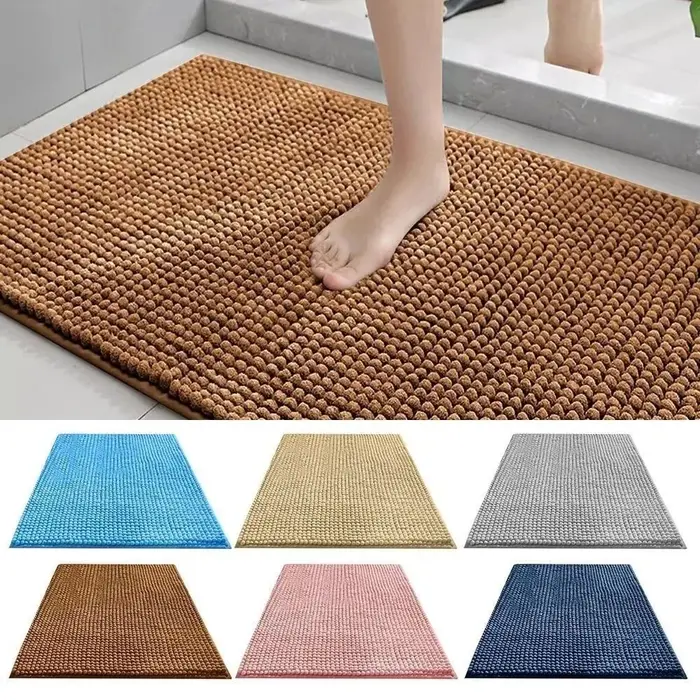 Nouveau 40*60 cm tapis de bain Chenille Anti moule anti-dérapant