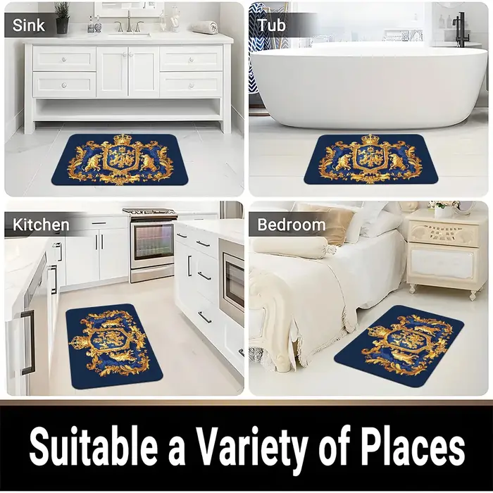 Tapis Royal Crest en velours flanelle imprimé