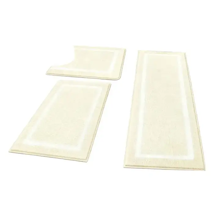 Tapis de salle de bain antidérapant, ensemble de 3 tapis de bain très absorbants, lavables et confor