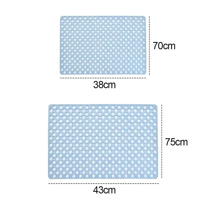 Grand tapis de douche en TPE Extra poreux