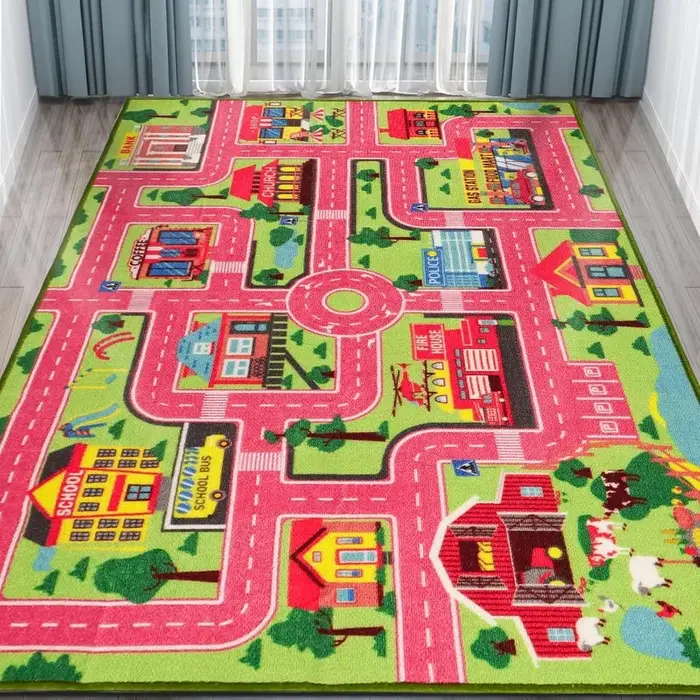 Tapis bleu rose vert doux pour l'escalade