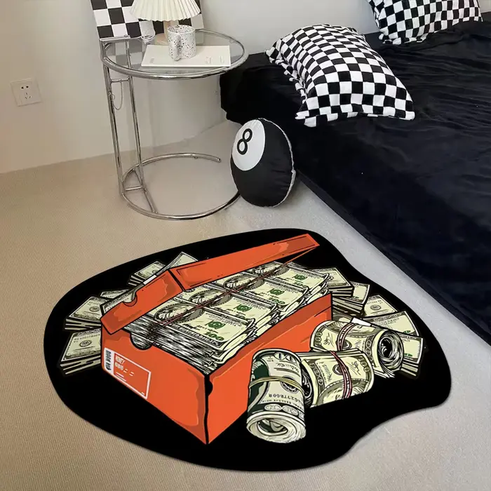 Tapis de chambre à coucher, boîte à chaussures créative, tapis de salon, à la mode, décor tendance, baskets d'entrée, Alfombra Habitación